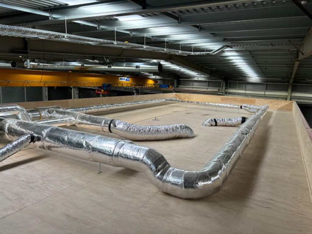 Ducted ventilation system installed by Beattie Air conditioning in a commercial warehouses in Christchurch, Ashburton, Timaru, Canterbury