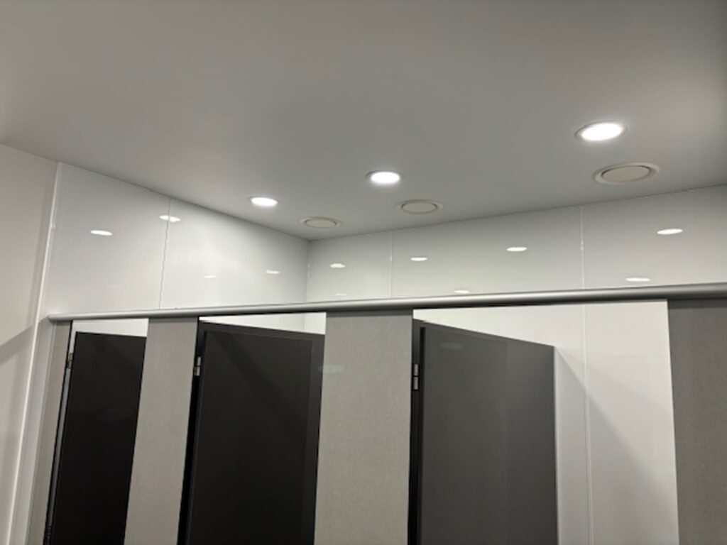 HRV ventilation system installed by Beattie Air in a commercial property restroom in Christchurch, Canterbury